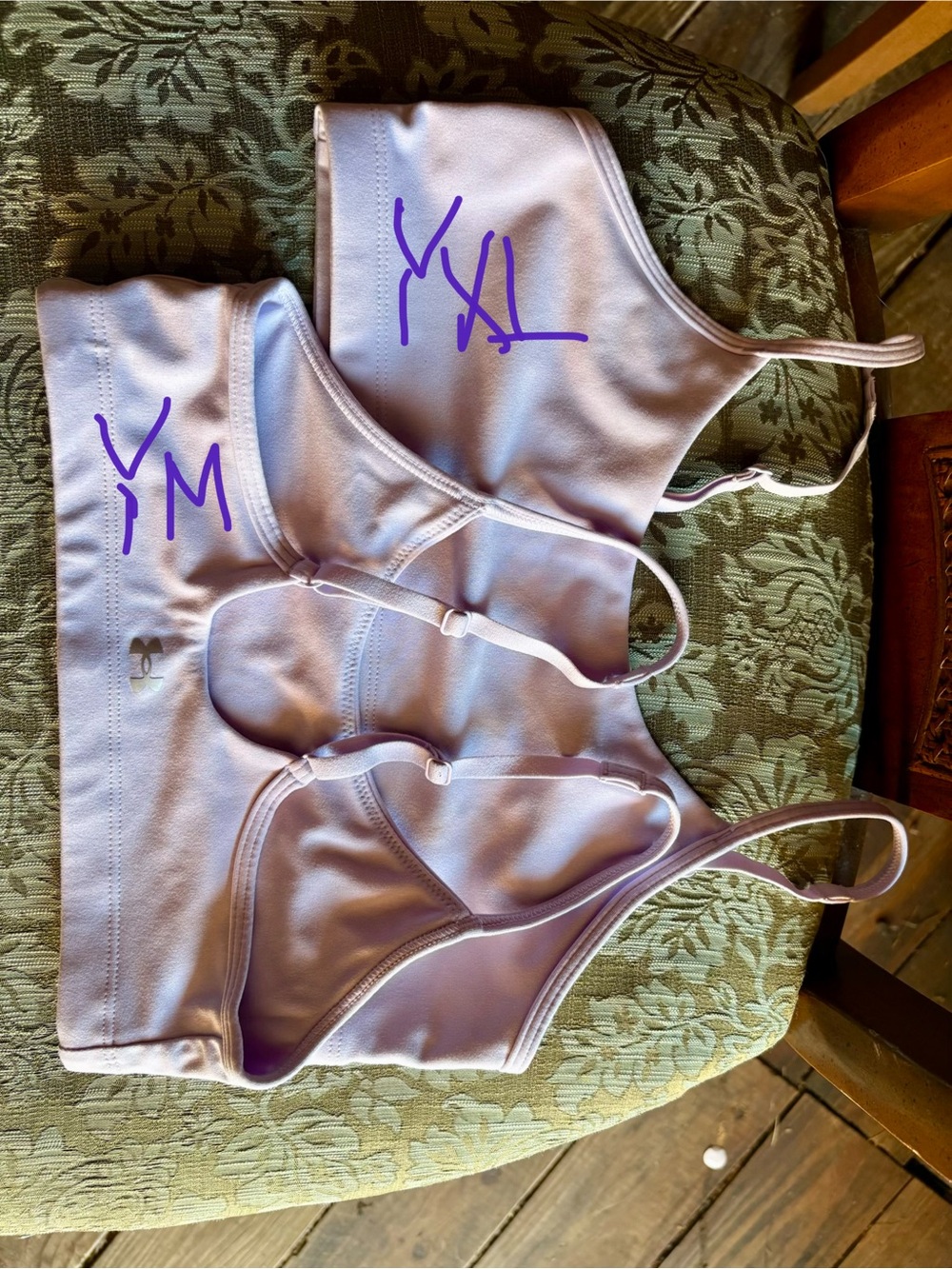 Under Armour Light Lavender Adjustable-Strap Sports Bras